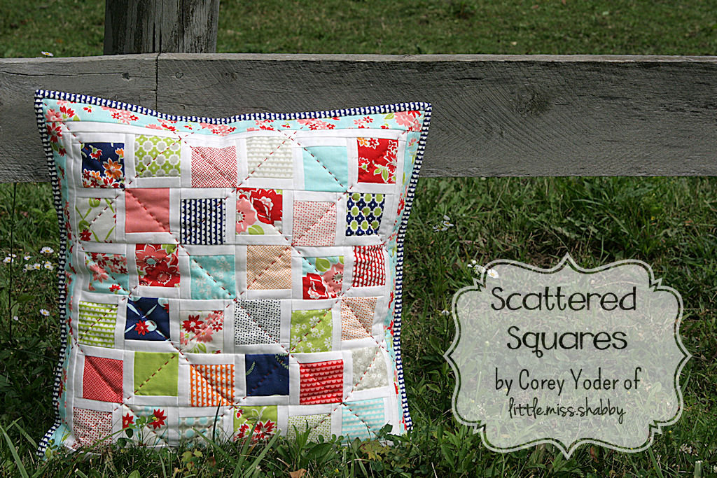 Scattered Squares Pillow Coriander Quilts Bloglovin’